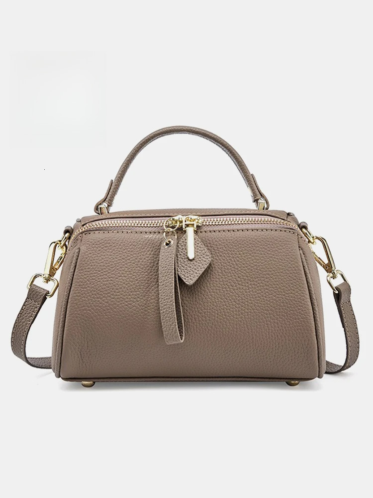 Designer bag handbag women's shoulder cross leather retro Boston large capacity 2025 new fashion daily leisure