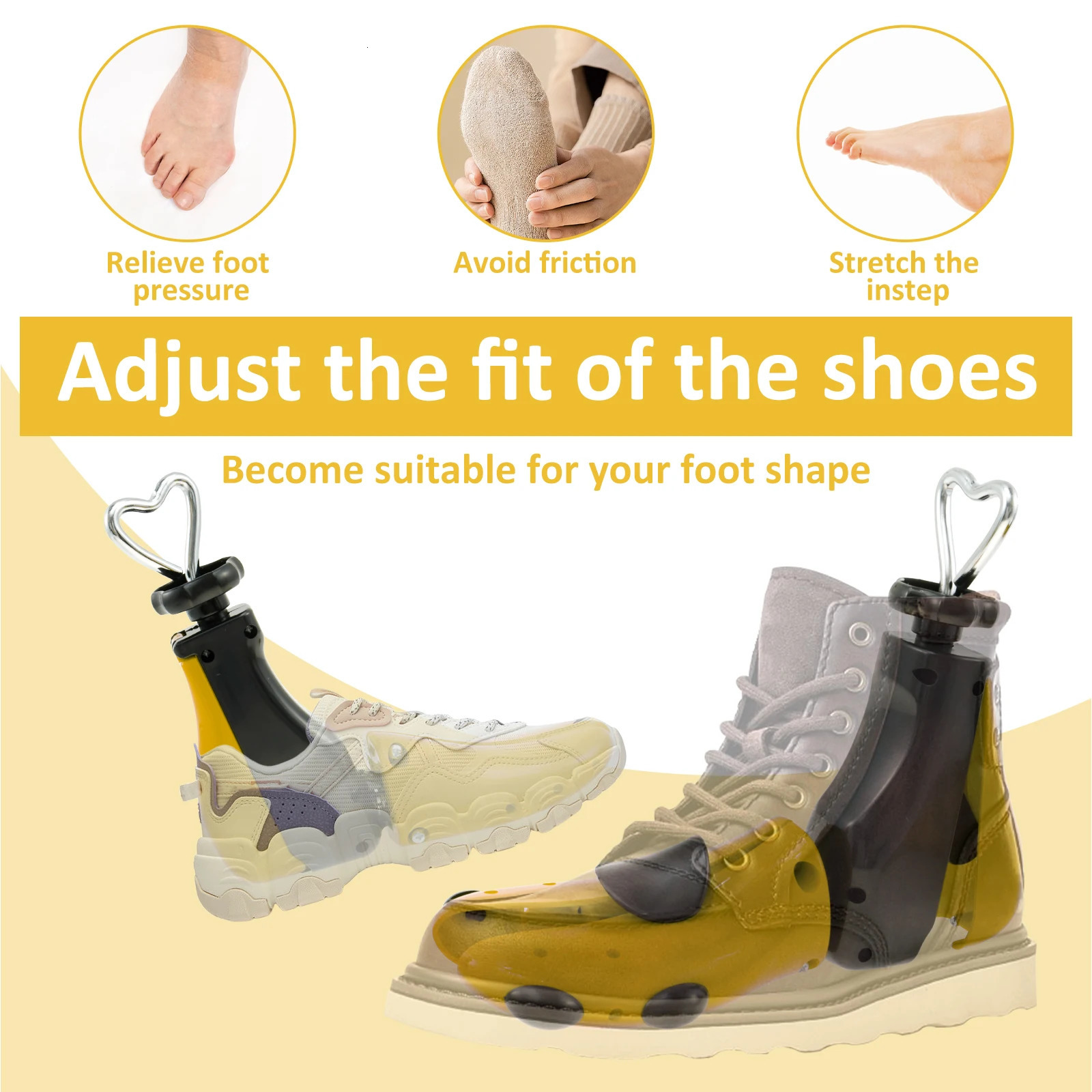 12Pcs Shoe Stretcher Multifunctional Trees Adjustable Universal Sneaker Boot Widener for Men and Women 250219