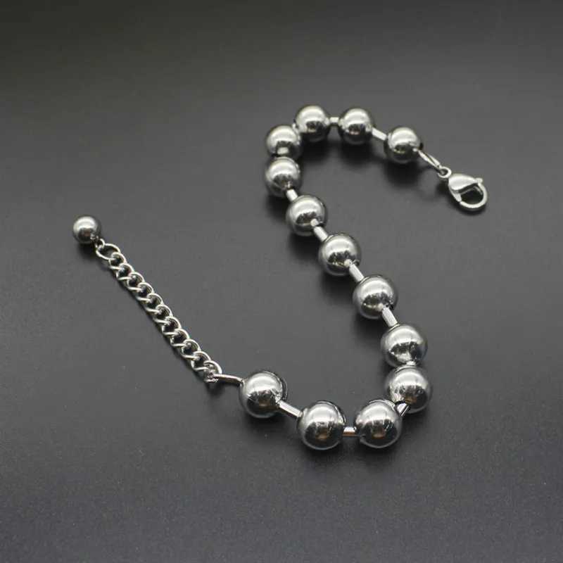6mm 8mm 10mm Stainl Steel Bracelets For Men Women Beads Bracelet Bangles Fashion Little Accories For rs PulseirasXJ250219