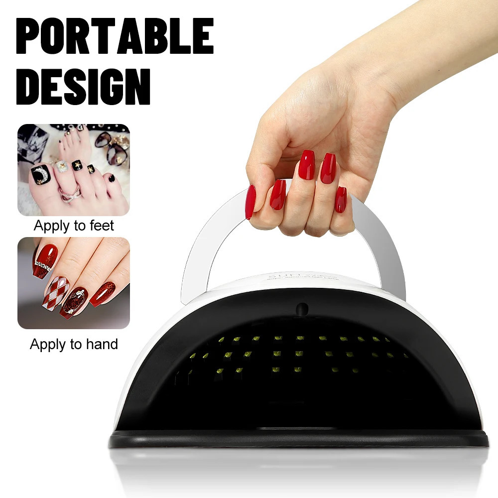 380W 81LEDS UV LED Nail Lamp Nail Dryer for Gel Polish 4 Setting Timers UV Nail Lamp Professional Nail Light Automatic Sensor 250214