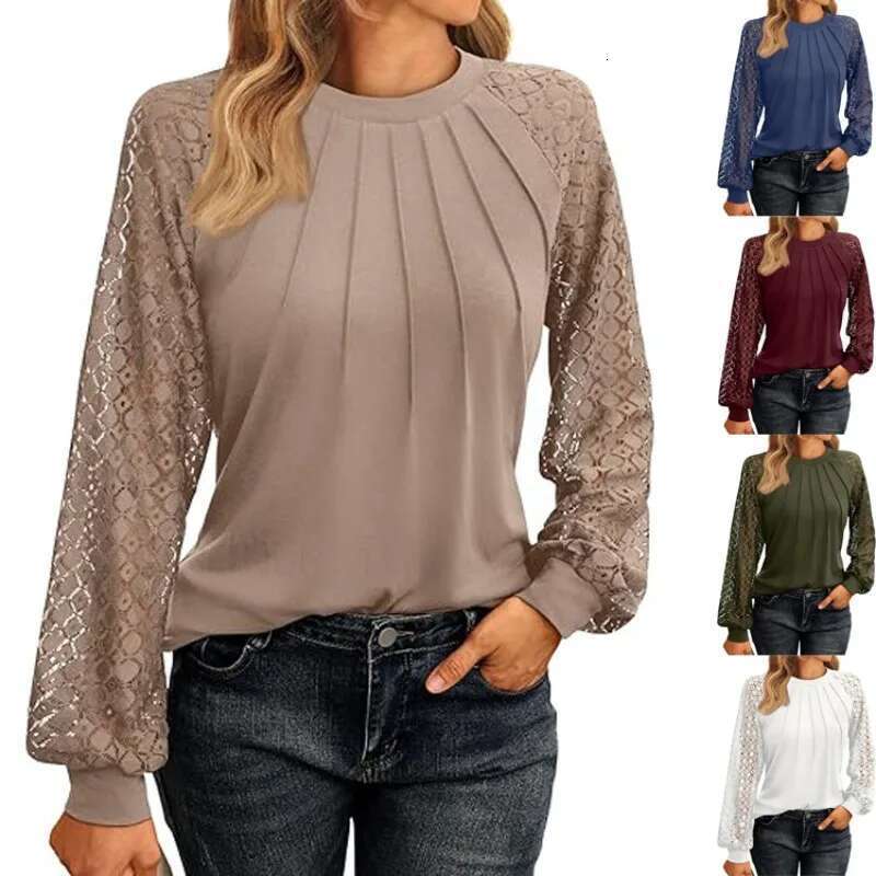 Solid Casual Loose For Women Fashion 2024 Autumn Vintage Women's Oversized Shirts And Blouses Elegant Youth Female Tops