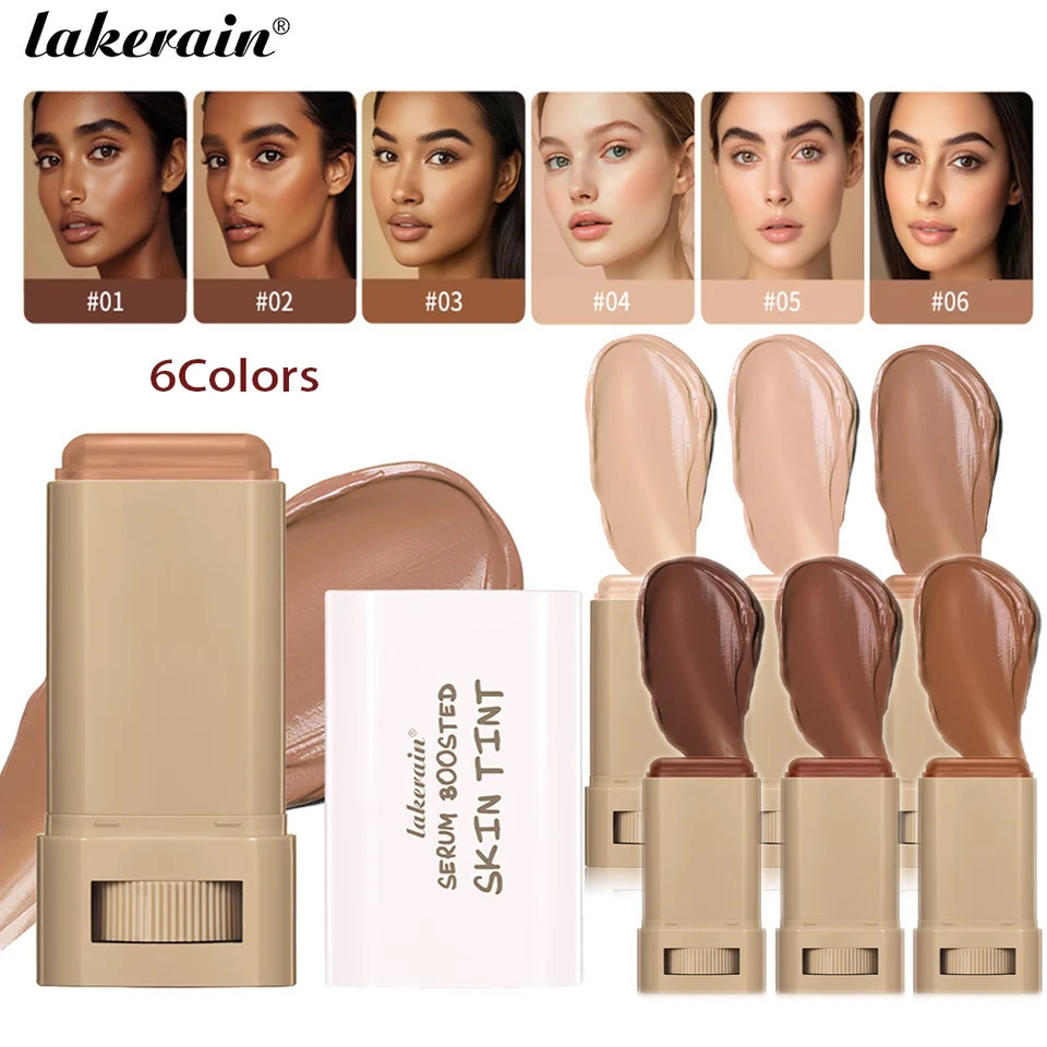 Stick Foundation Balm Serum Boosted Skin Tint Smooth Plumper Hight Coverage Travel Bronze Make 250217