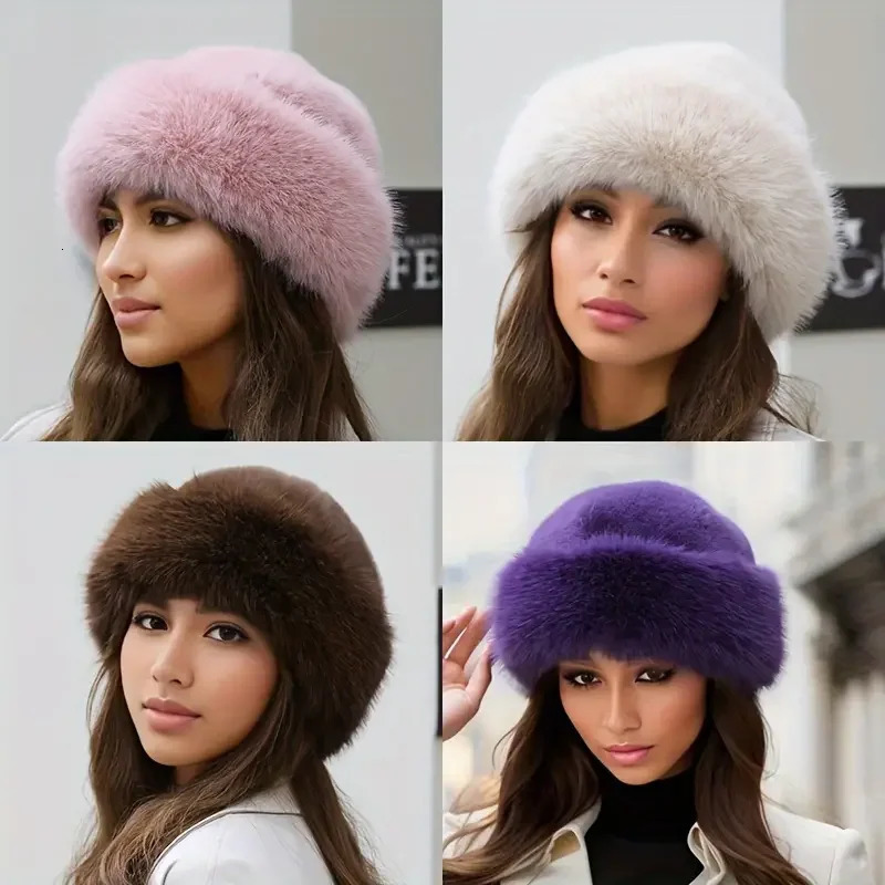 Womens autumn and winter pleated thick hat warm cold resistant casual fisherman with earrings Chris 250210