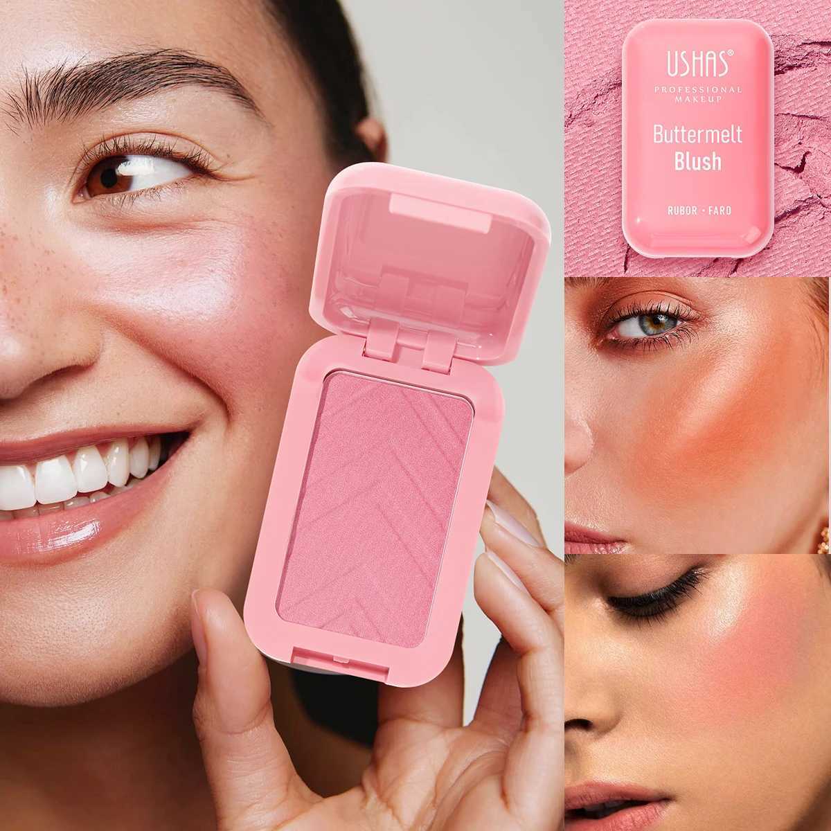 USHAS 8 Color Matte B Easy Coloring Embossed With Palette Correct Facial Contours B Makeup PowderW250220