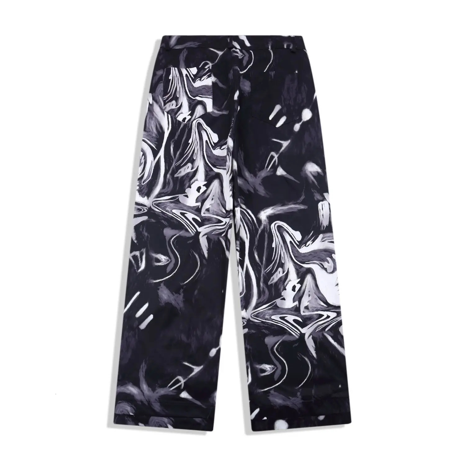 Y2k Pants High Street Goth Punk Pattern Mens Pants Straight Casual Joggers Cargo Pants Harajuku Hip Hop Baggy Hosen Streetwear 250220
