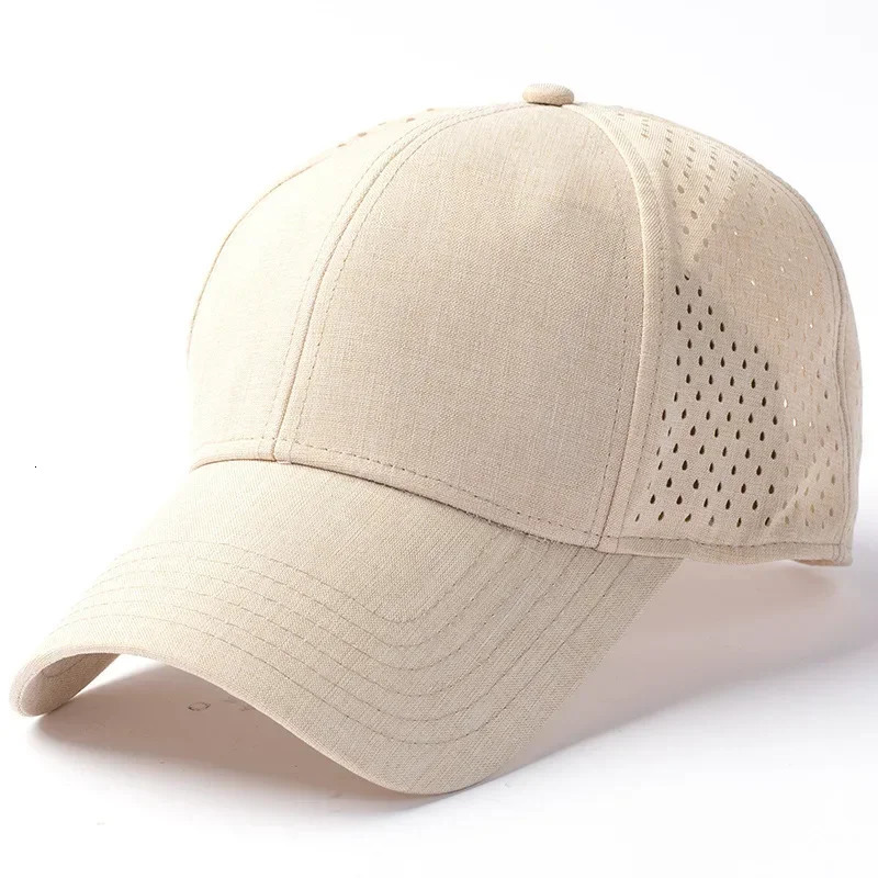 Summer Hat Big Size 63cm Quick Drying Sun Mesh Baseball Cap Woman Outdoors Casual Sport Hat Cool Adjustable Visor Hat 250214