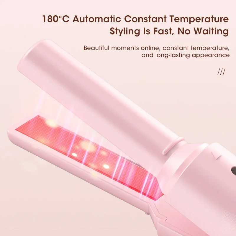 Wireless Professional hair straightener curling iron comb quick heating negative ion hair straightener comb suitable for family travel womens styling 