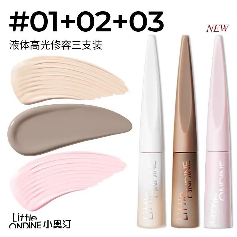 Little Ondine Liquid Contour Shadow Highlighter Original Real Bronzers highlighter Concealer Long-lasting Makeup Cosmetics 250214