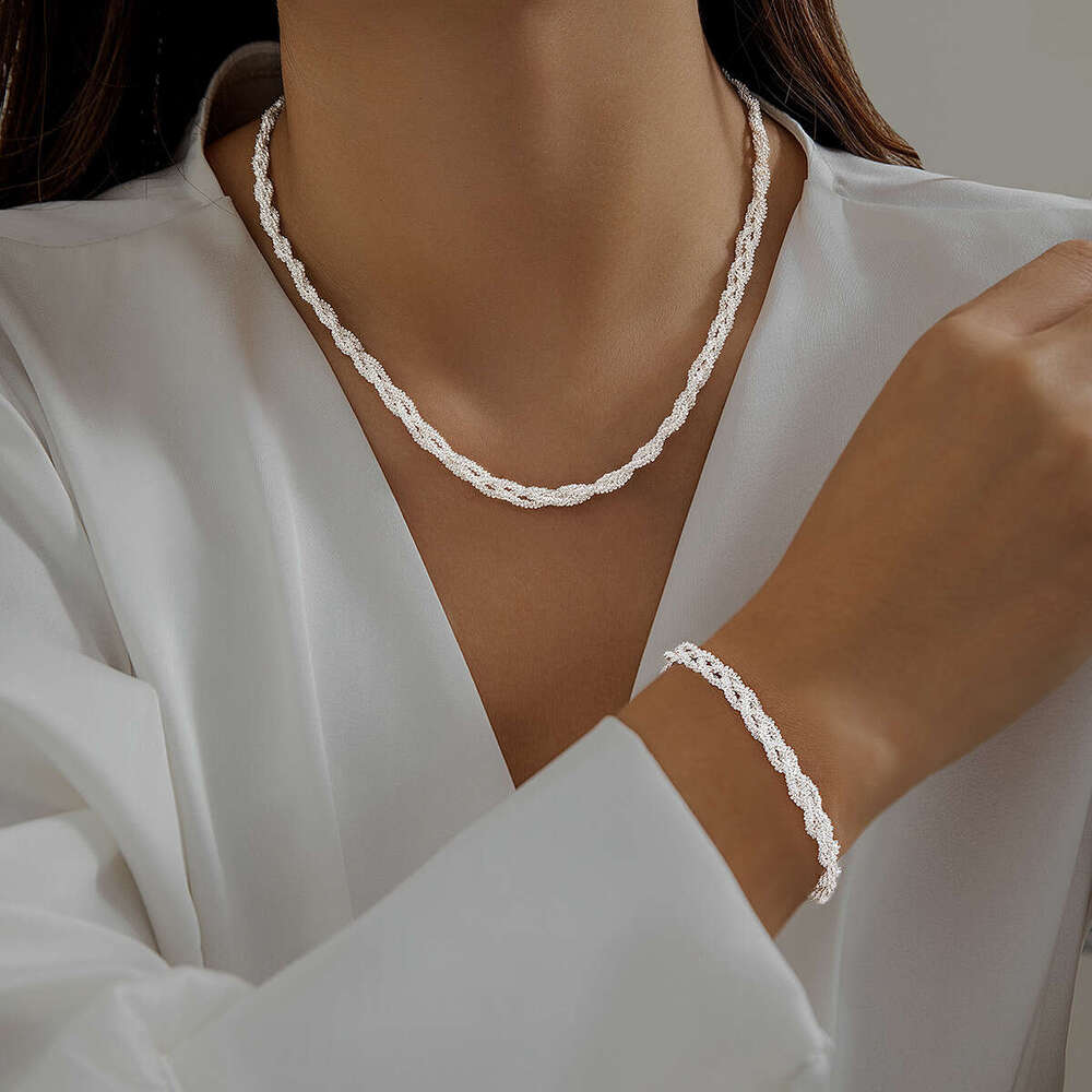 Sparkg Naked Multi layered Neck with Cold and Simple Wind, Wrapped Chain Necklace for Women