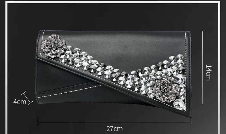 Fashion Dia Leather Handbag Women Clutch 2024 New Ladies Dress Banquet Female Casual Chain Shoulder Bags Digging Bag