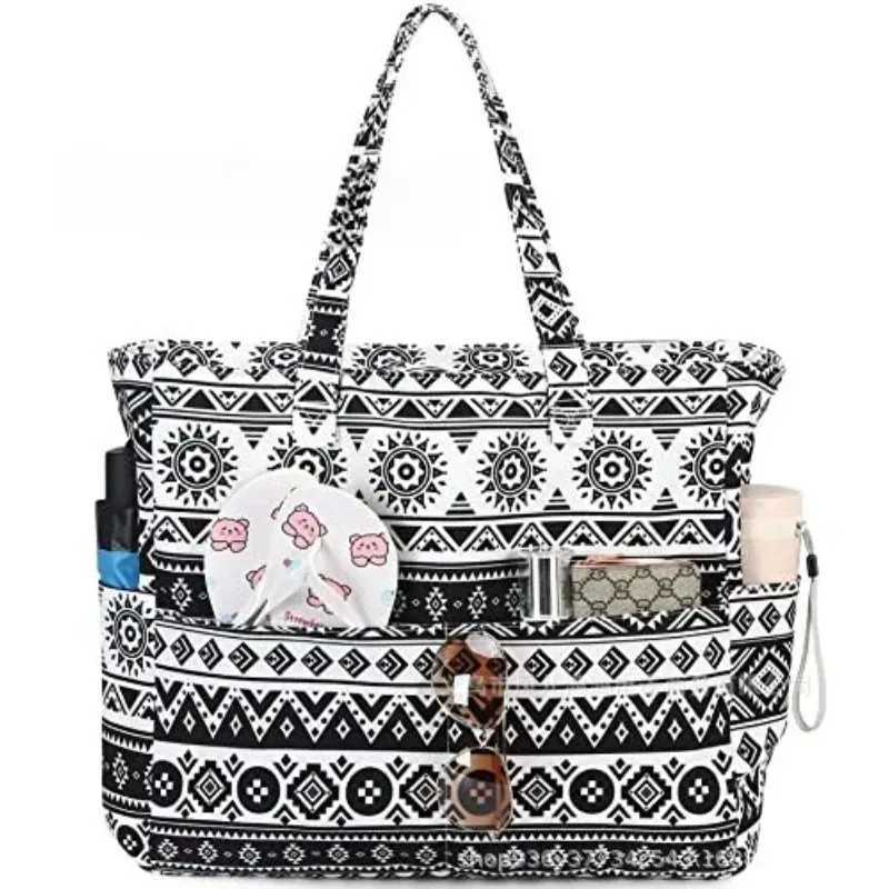 Womens printed shoulder bag waterproof cross body leisure multifunctional shopping handbag large capacity messenger bag for women Z250219