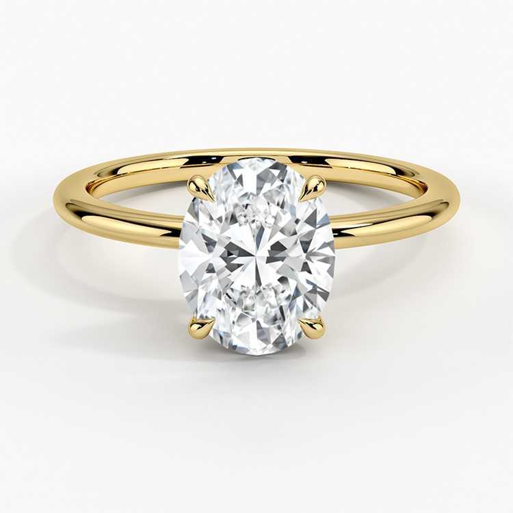 Classic 9K/14K/18K Gold White Gold Jewelry Engagement Ring 2CT Round Shape Wedding Ring Moissanite Ring for Women
