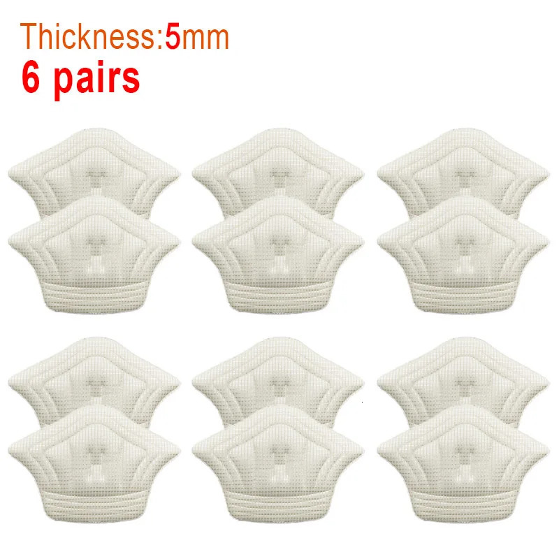 6pair12pcs Insoles Heel Pads Lightweight For Sport Shoes Adjustable Size Back Sticker Antiwear Feet Pad Cushion Insole 250219
