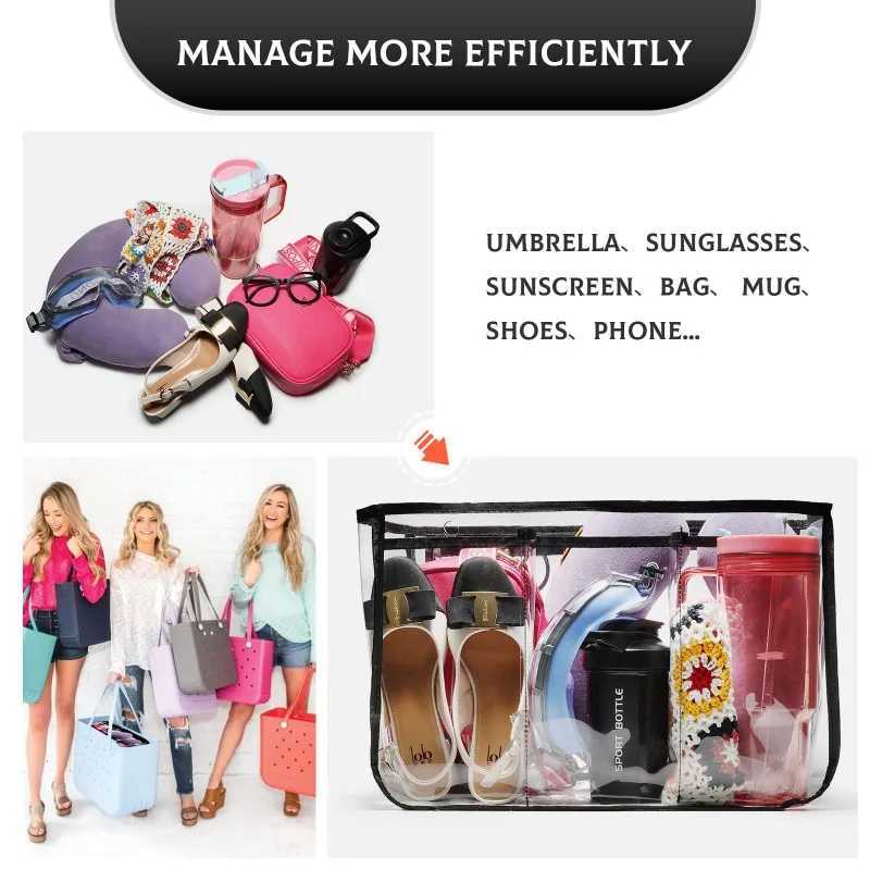 Clear Beach Bogg Bag Accessories XL Large Waterproof Storage Inner Bag Transparent Insert Divider Liner Sundries Organization Z250219