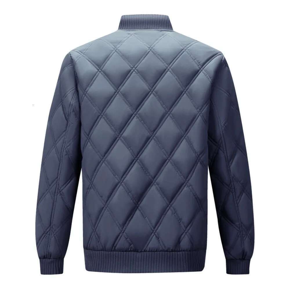 Men's Thick Fur Lining, High Neck, Large Size, Casual Clothing, Monochrome Paper, Warm, Autumn & Winter