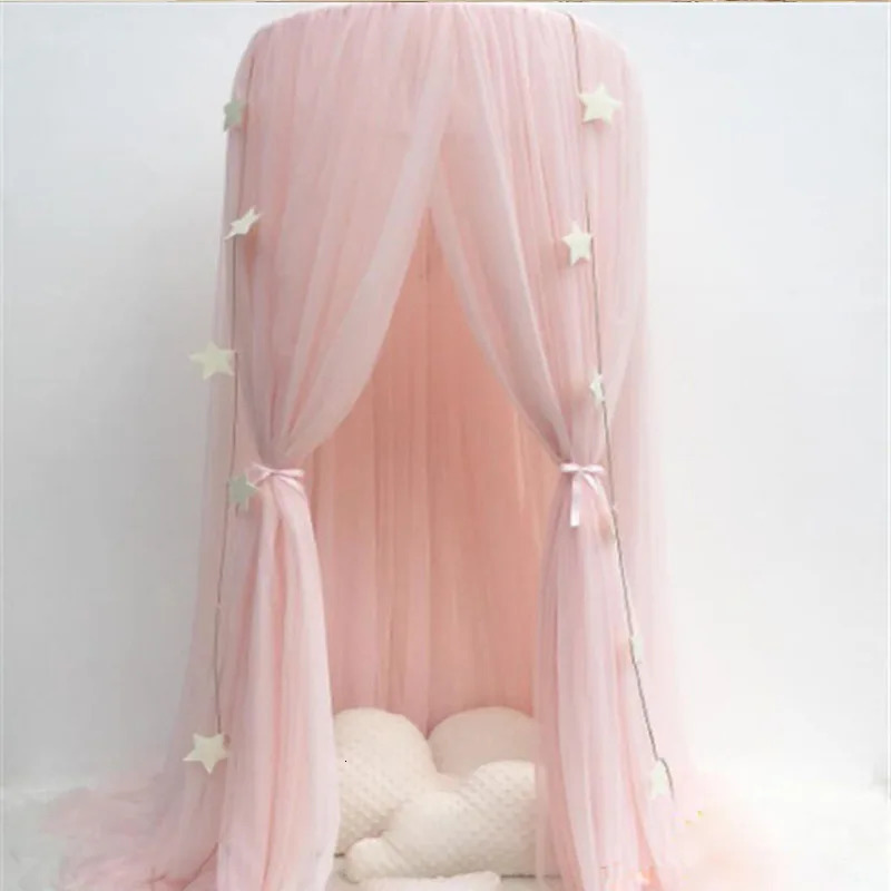 Mosquito Net Bed Curtain Baby Canopy Tent Baby Crib Netting Cot Hung Dome Girl Princess Children Play Tent Kids Room Decoration 250219