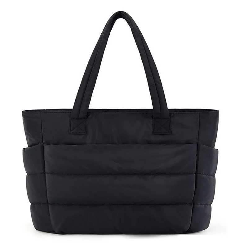 Womens Lighweight Travel Tote Bags with Pockets Zipper Closure Portable Handbags Pockets Solid Large Capacity Shoulder BagsC250219