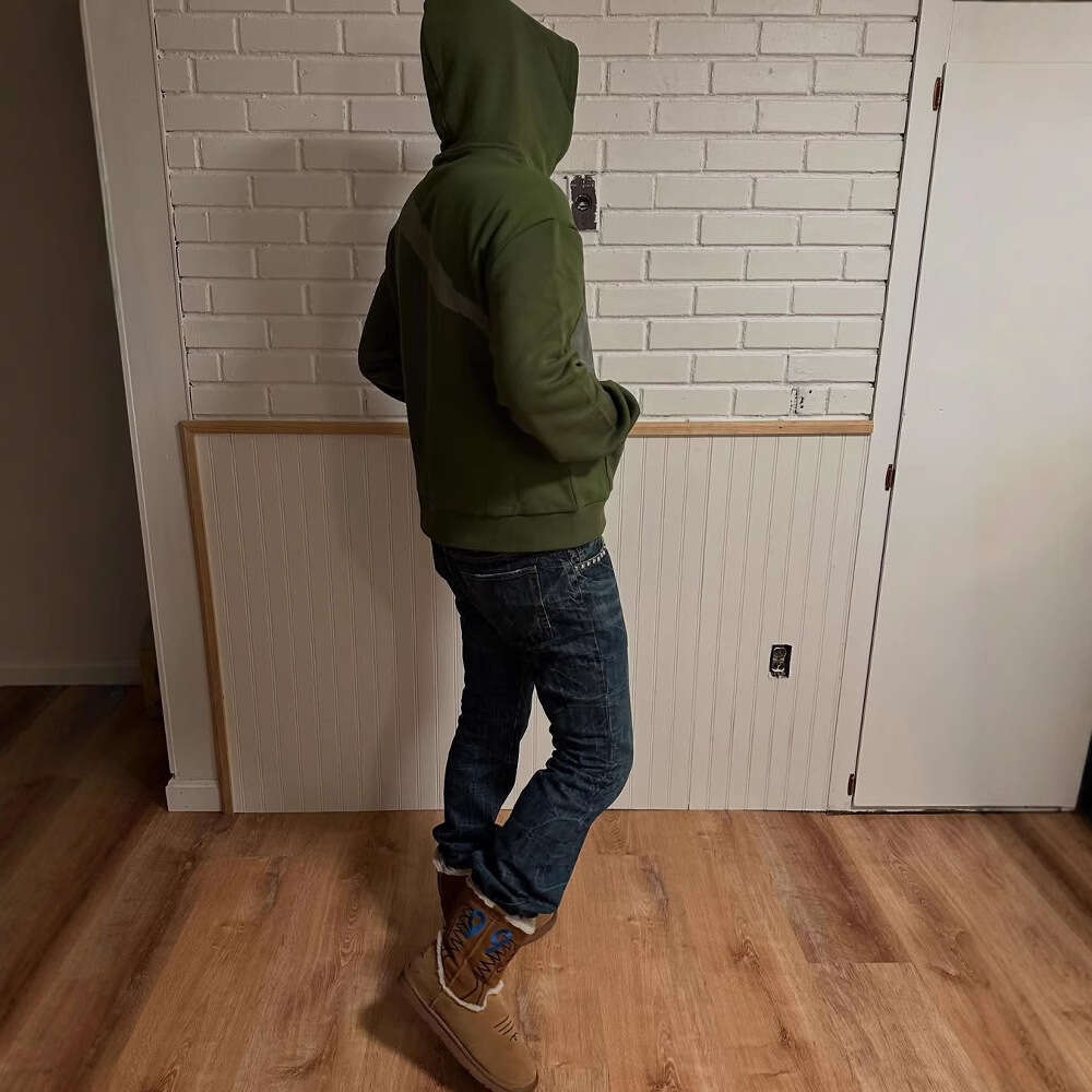 Y2K Streetwear: Personalized Long-Sleeved Hooded Sweatshirt for Boyfriend