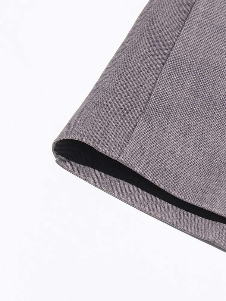 Elegant Casual Spliced Belt Blazer For Women Notched Collar Long Sleeve Patchwork Pocket Colorblock Blazers Female