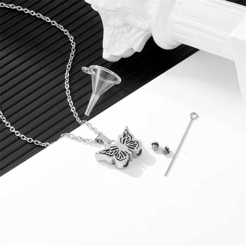 Stainl Steel Urn Necklaces For Ashes For Men And Women Pet/Relatives And Friends/Gifts Cremation Keepsake Memorial Jewelry WXJ250219