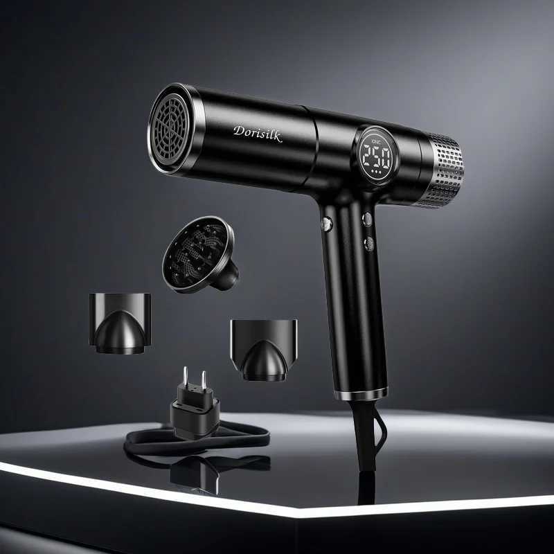 Professional Led Display 875W Hair Dryer High Speed 0000 RPM Brushless Motor for Fast Drying Low Noise Ionic Blow Dyer W250220