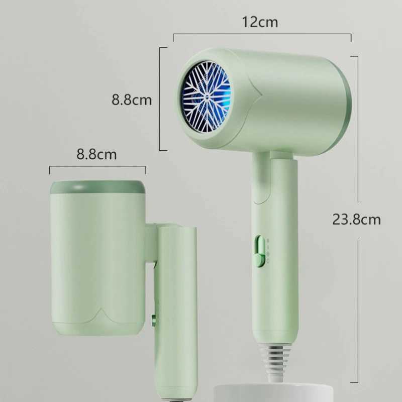 Portable Hair Dryers Anion Foldable Household Quick-Drying High-Power Negative Ion Salon Low Noise Hair Dryer W250220