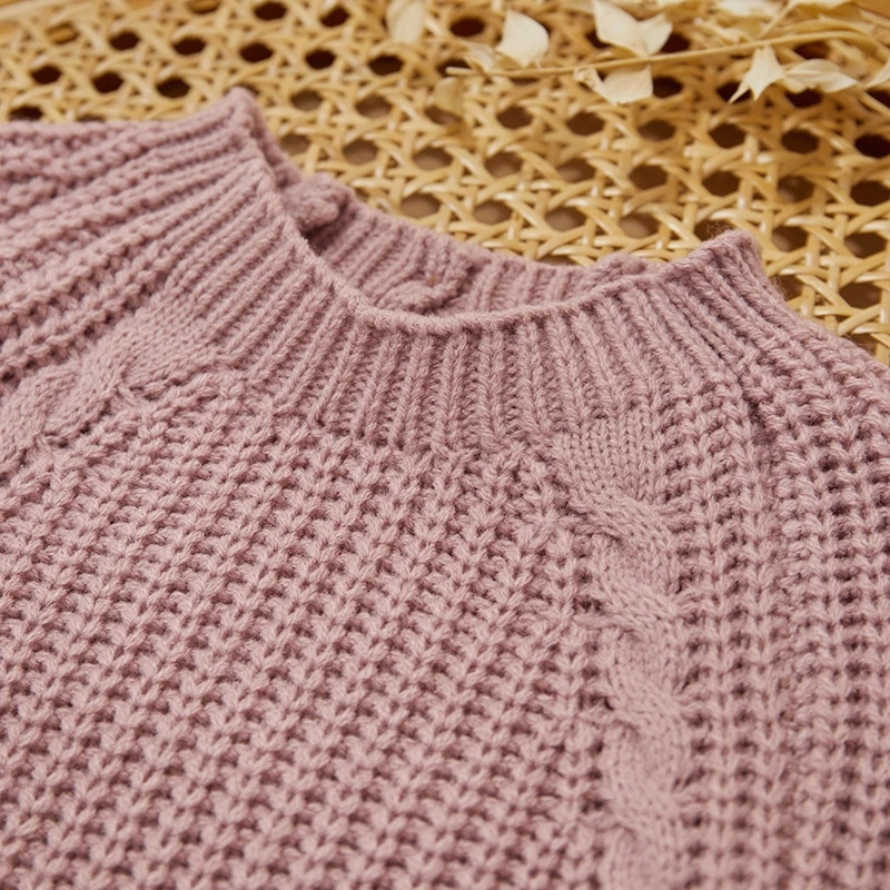 Winter Warm Baby Girls Boys Clothes Knit Romper Sweater Toddler Long Sleeve Solid Knitwear Jumpsuit with Hat for Kid Fall Outfit 250220