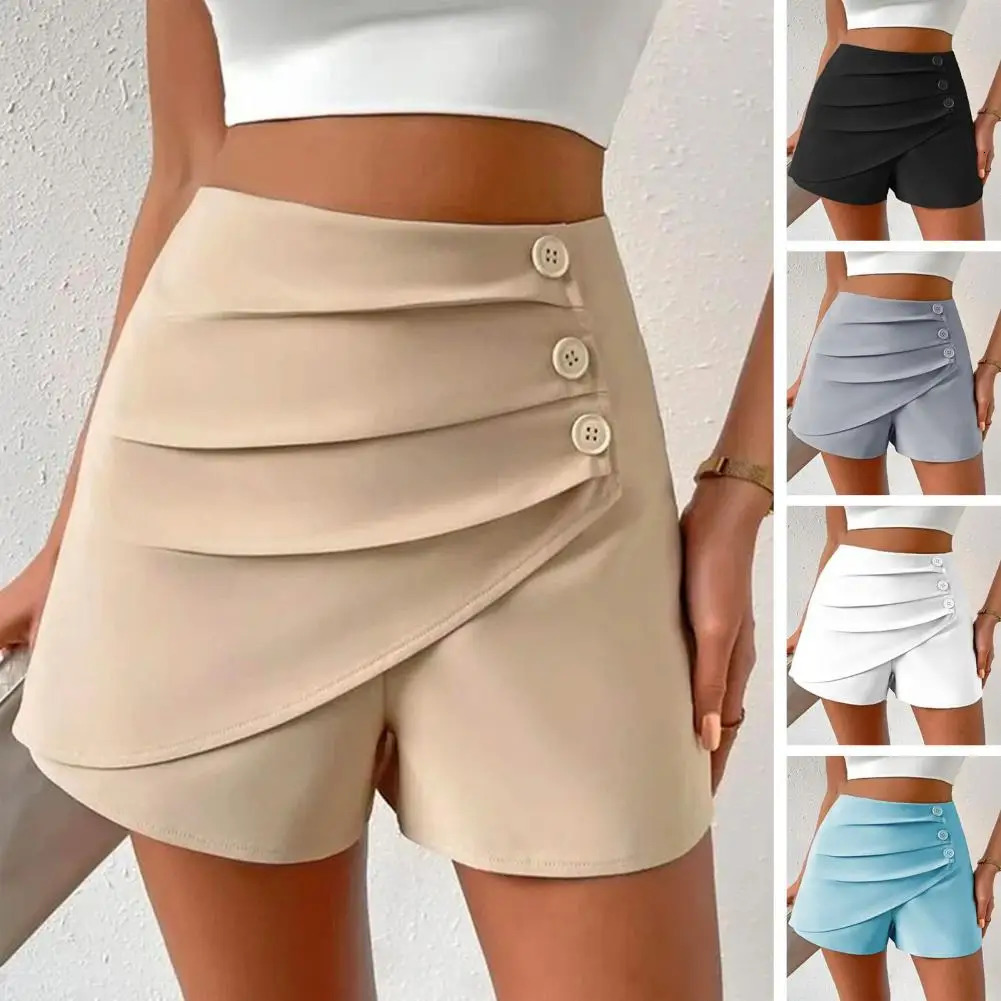Womens summer shorts high waisted womens daily shorts asymmetrical womens summer shorts slim womens mini shorts suitable for knee length 250214