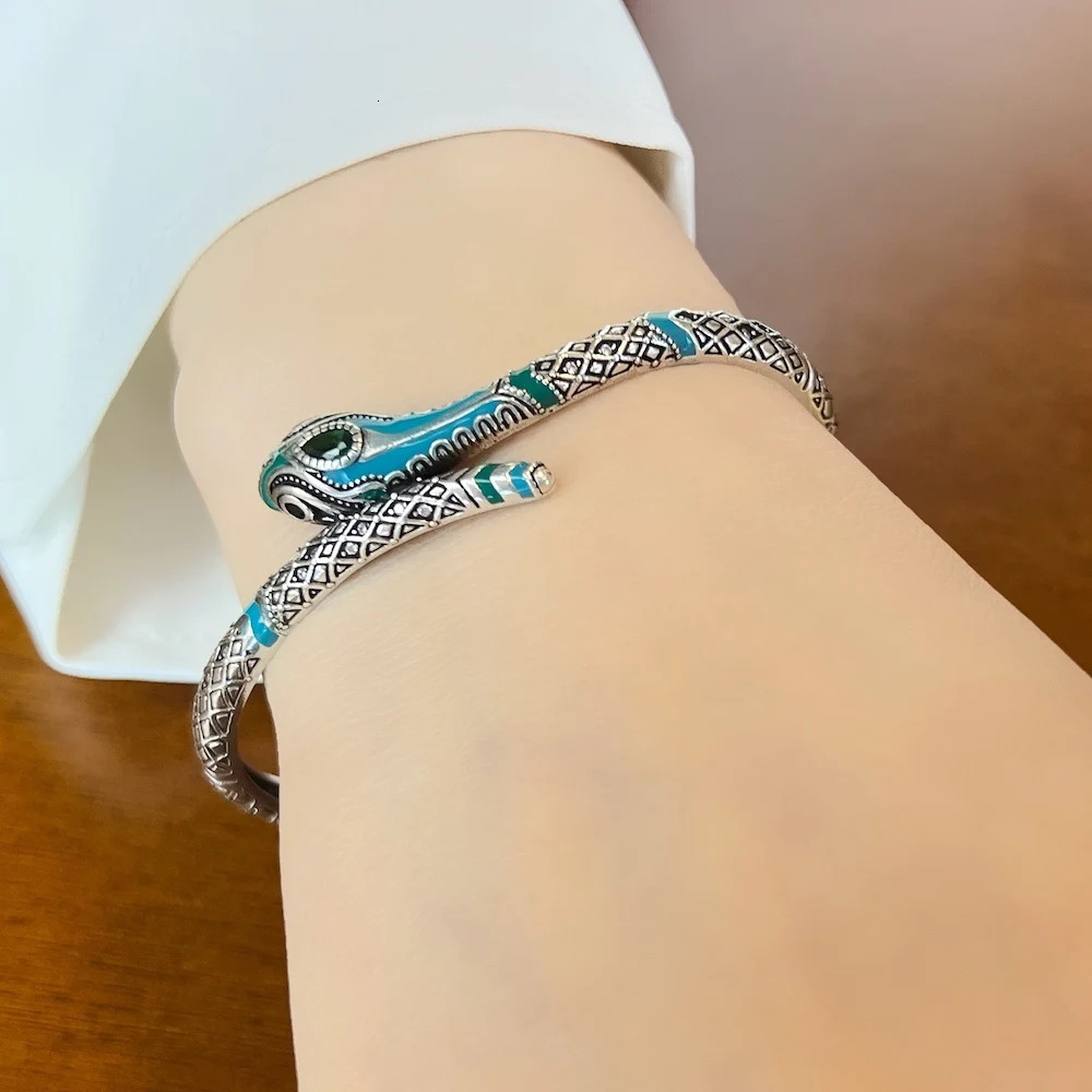 Bracelet Bangles Snake Europe Style Fashion Jewelry For WomenSpring Bohemia Gift In 925 Sterling Silver 250220