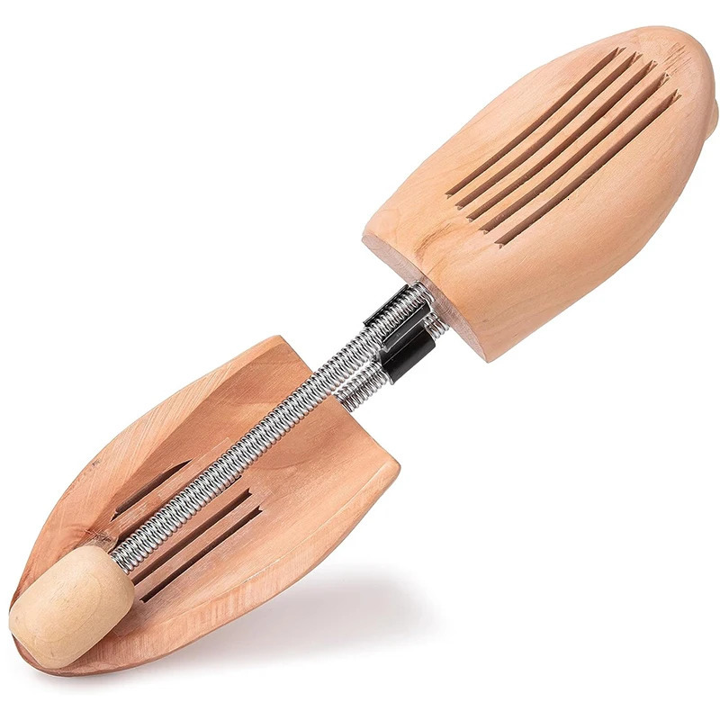Repacego 2 Pcs Wooden Shoe Tree Unisex Highgrade Spring Shoes Adjustable Support Stretcher Shaped Fixed 250219