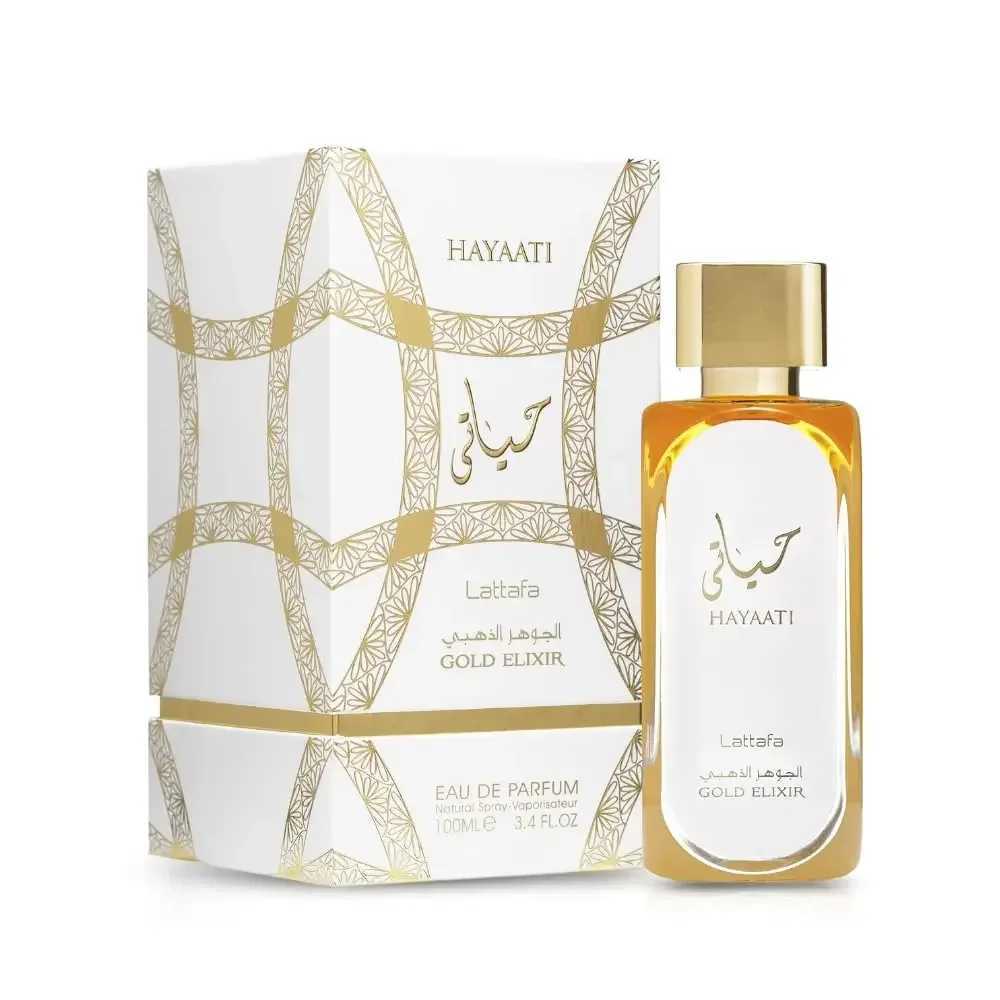 Premium Collection Hayaati Gold Elixir Hayaati Makeky Perfumes Musk Woody Eau De Parfum Spray Original 100ml for UnisexXJ250220