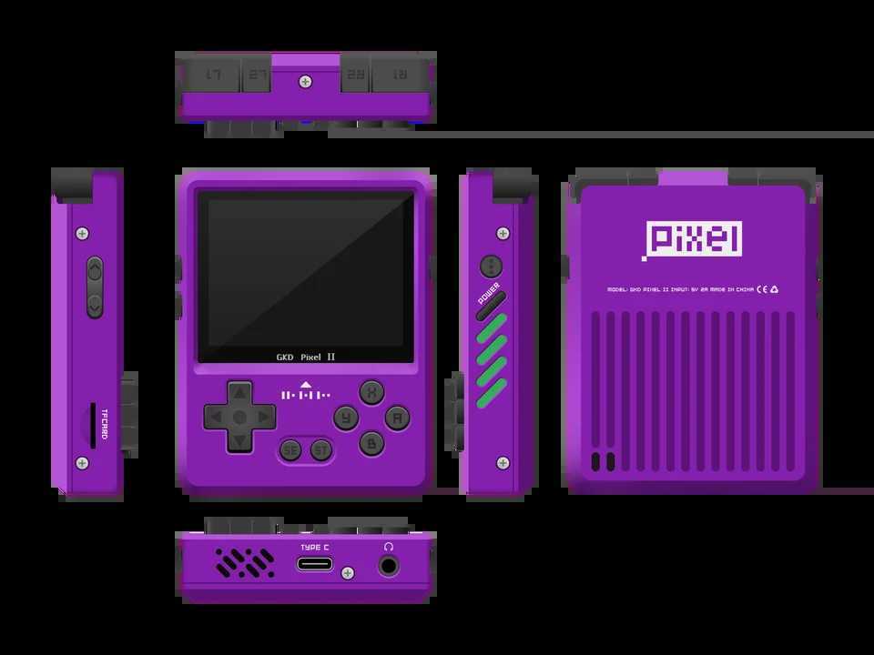 GKD Pixel 2 Retro Handheld Console Portable Mini Game Player 2.4 Inch IPS 640X480px Screen Rk3326s Nostalgia Metal Bodyc250220