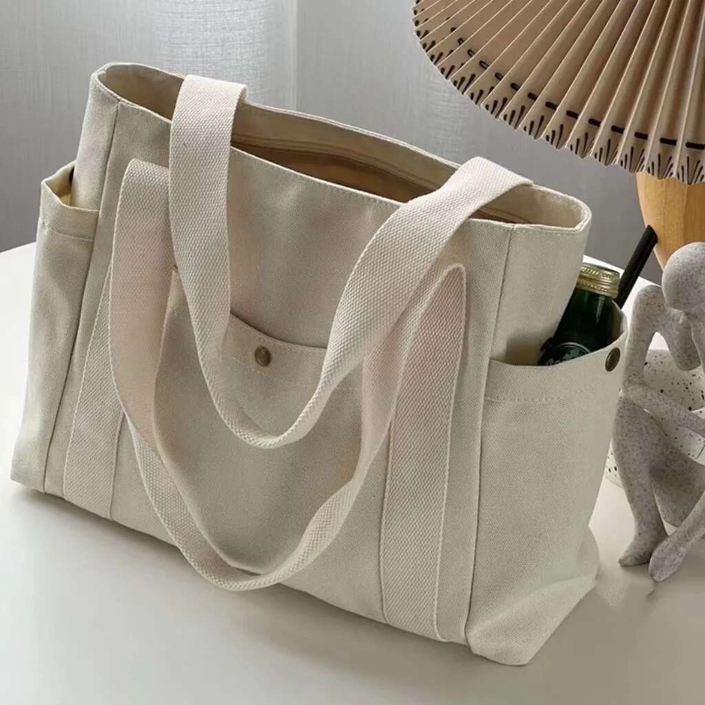Large Capacity Canvas Tote Bags for Work Commuting Carrying College Style Student Outfit Book Shoulder Bag swissmilitary