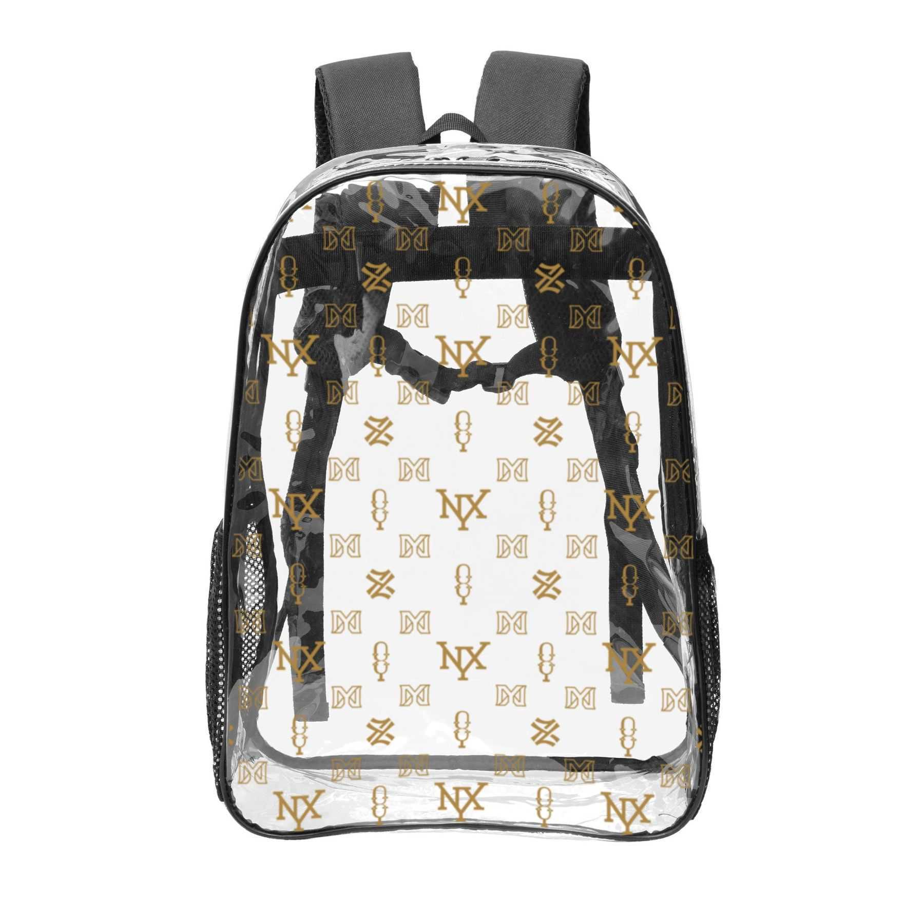 Lanjia NXY Transparent Pvc Backpack Bagpack Mens Designer Back Pack Large Laptop Backpacks Women Print School Bookbag F