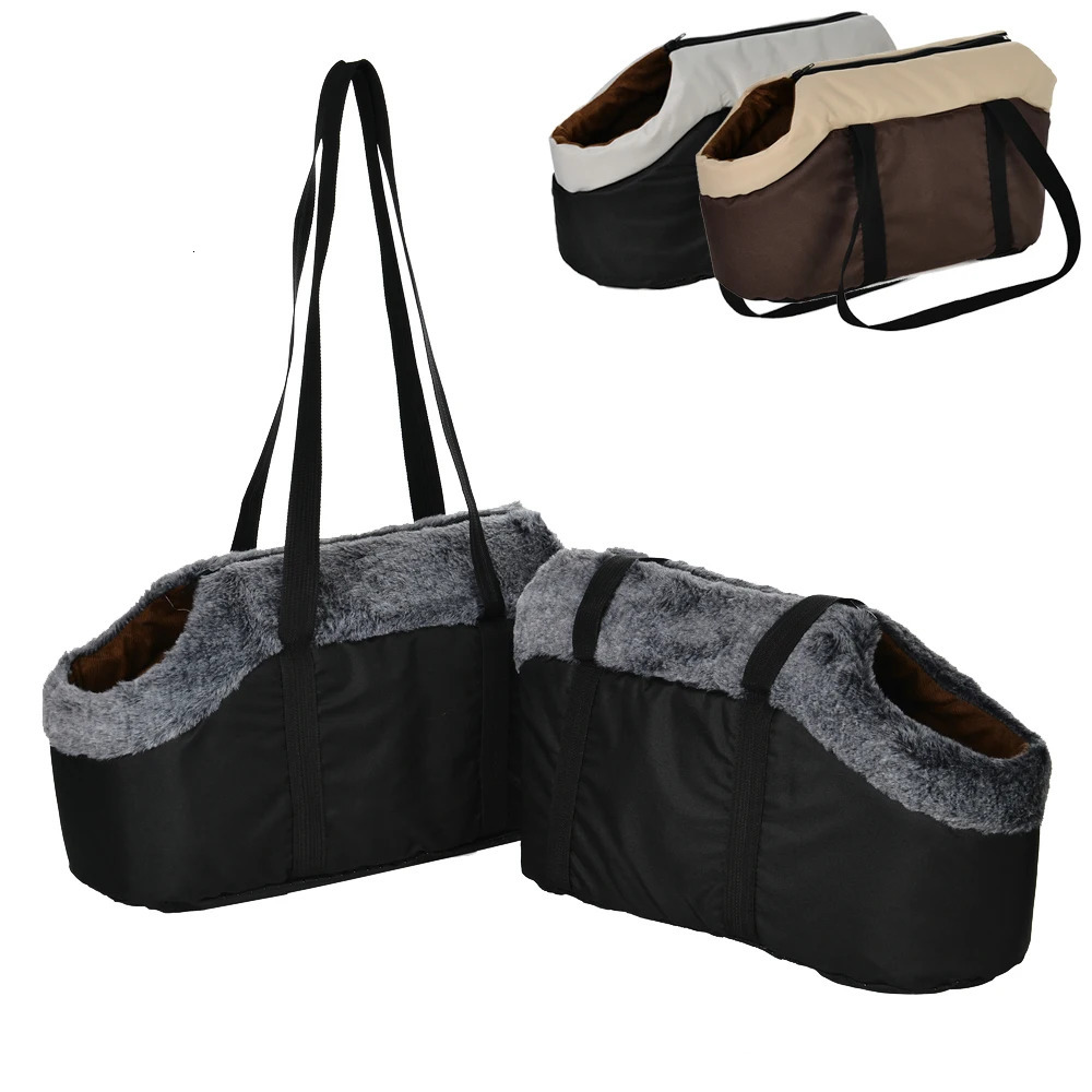 Pet Dog For Small Medium Dogs Backpack Warm Fleece Puppy Cats Shoulder Bag Outdoor Walking French Bulldog Schnauzer Bags 250217