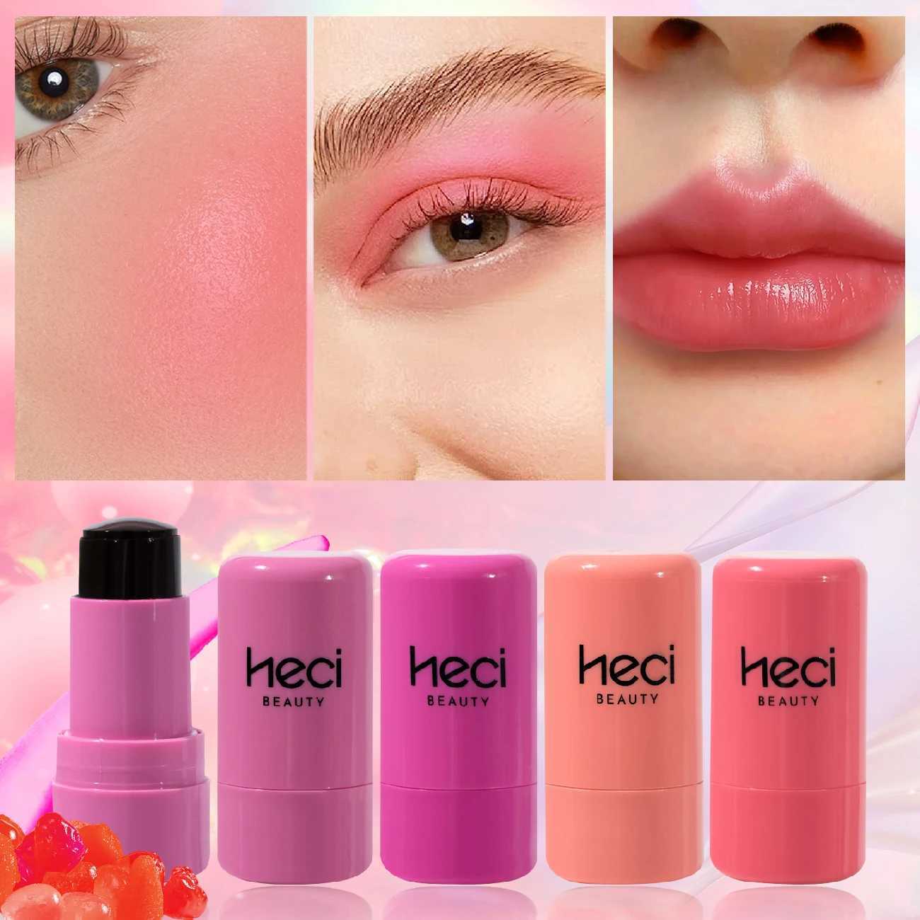 Cooling Water Jelly Tints + Lip Stain Waterproof Long-Wearing Aloe Moisturize Berry Lip Cheek Tint Hot Pink Jelly B StickW250220