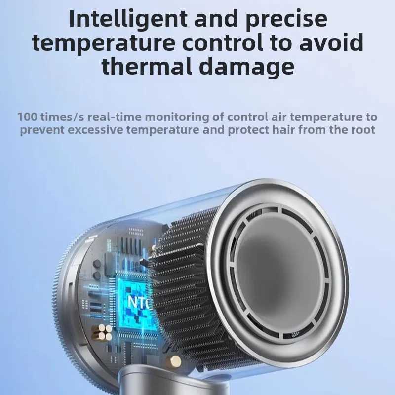 New Hair Dryer Led Display For Home Salon Professional High Power Hot Cold Air Hair Care Constant Temperature Hair Dryers W250220