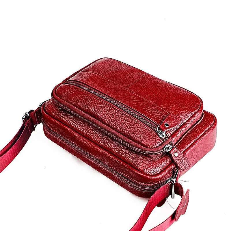 Shoulder Bags Genuine Leather Ladies Crossbody Female Messenger For Women Handbags Square Bag