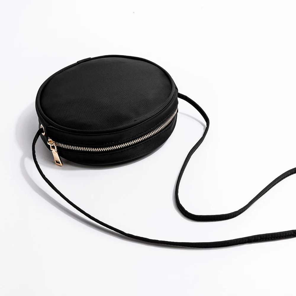 Oxford canvas small round bag casual wild shoulder bag shoulder art small fresh fairy bag 250218