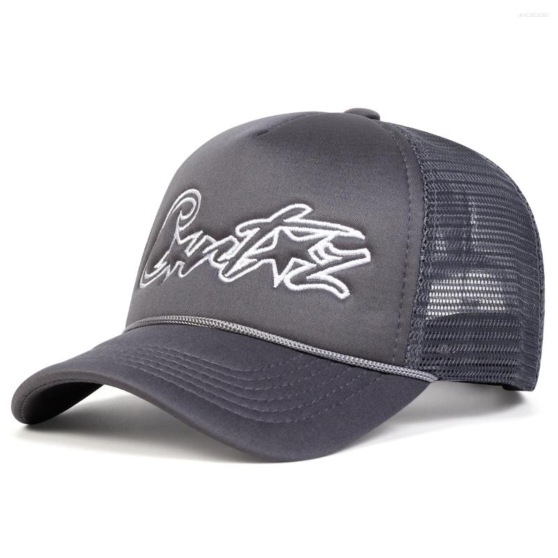 Unisex Y2K Pentagram Embroidery Baseball Caps Net Spring And Summer Outdoor Adjustable Casual Hats Sunscreen Hat