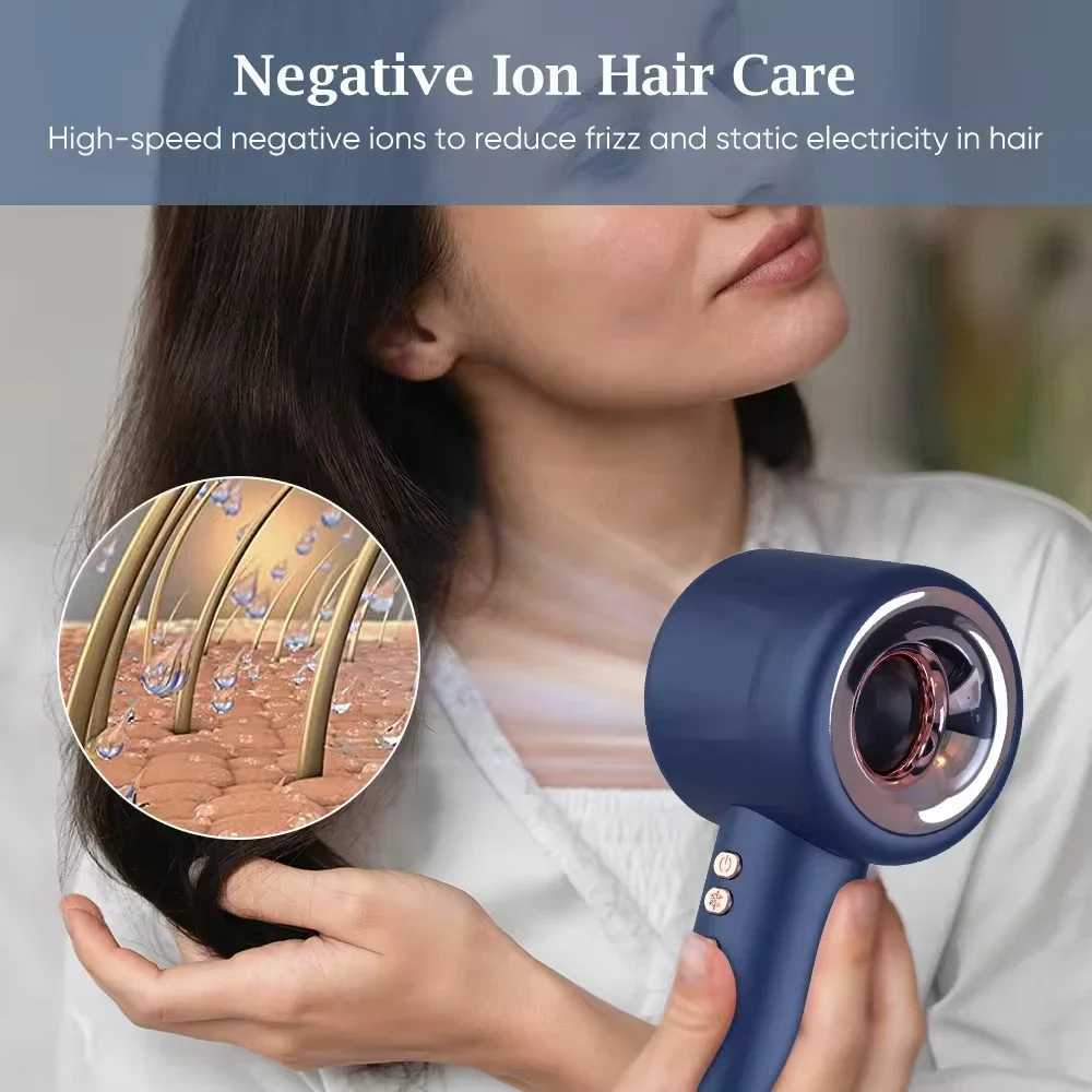 600w professional hair dryer 220v fast drying constant temperature hair care household leafless negative ion hair dryer W250220