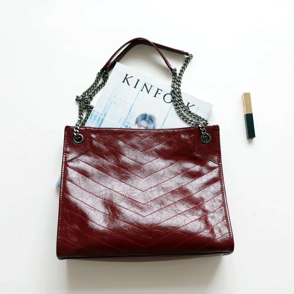 2023 Large Capacity Women Genuine Leather Shoulder Designer Texture Female Handbags High Quality Fashion Bucket Bag