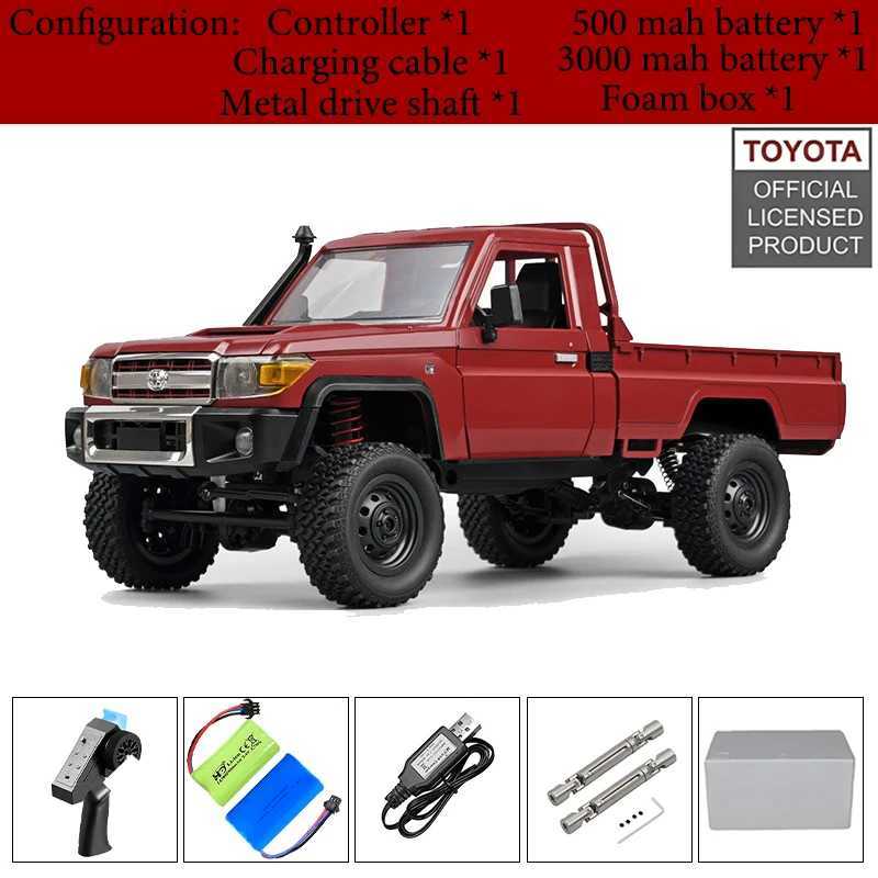 RC Crler 4x4 Car MN82S 2.4G Climbing Buggy Professional with LED Light Full Scale Remote Control Toys for Boys GiftXJ250220