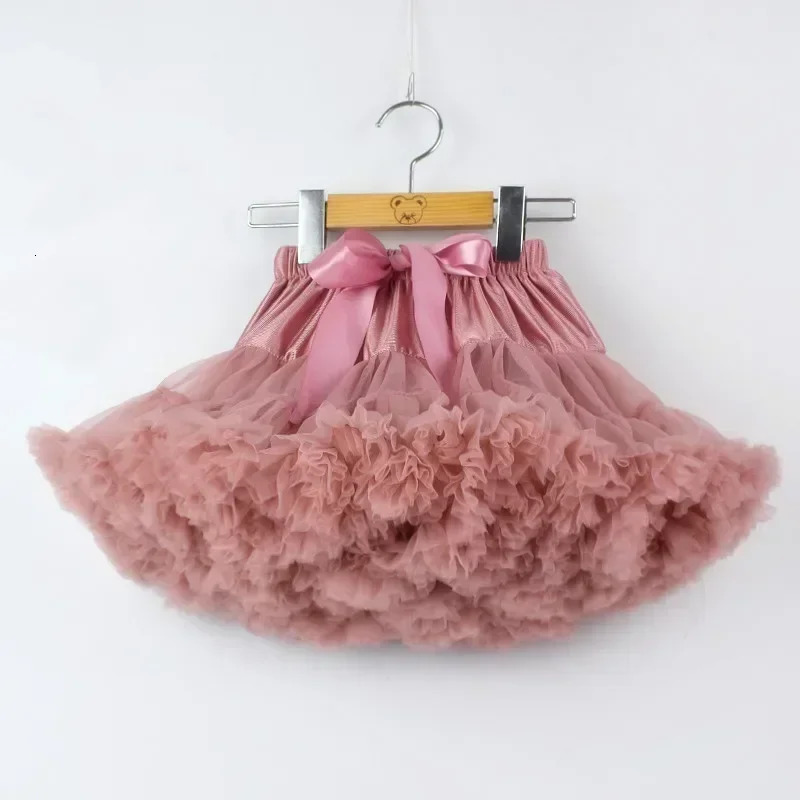 Baby Girls Tulle Tutu Skirt Ballerina Pettiskirt Fluffy Children Ballet Skirts For Party Dance Princess Girl Tulle Clothes 1-16Y 250220