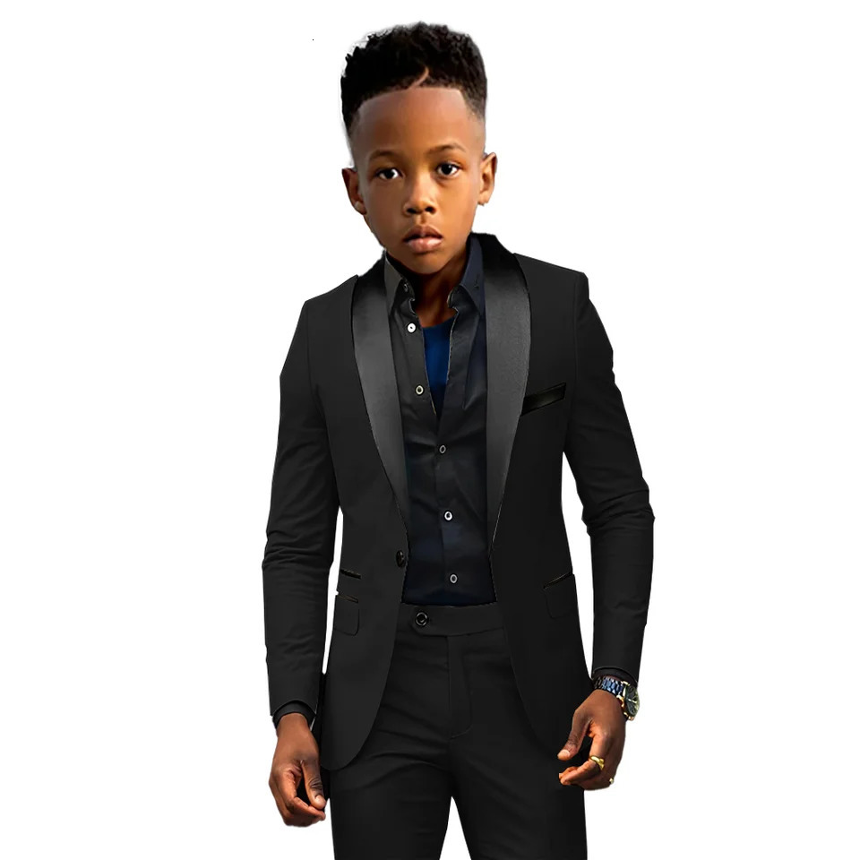 Formal Boys Suit 2 Piece Suit Wedding Kids Custom Tuxedo Clothes 2-16 Years Old Party Suit for Boys Blazer 250219