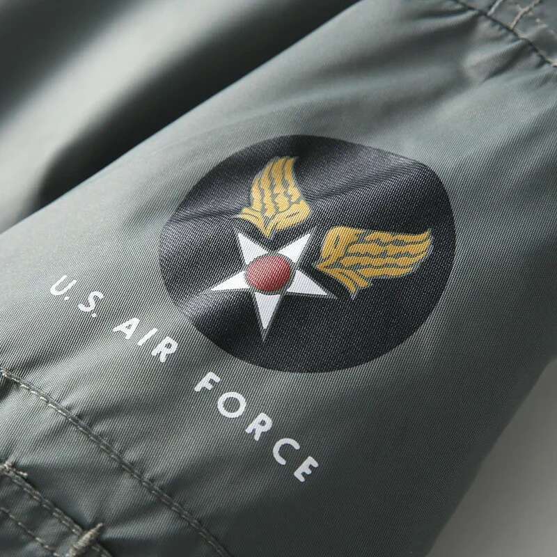 CEATI ZHAN-Bombardier Jacket for Men, Wool Flight Jacket, Cold Protection, Windshield, Winter