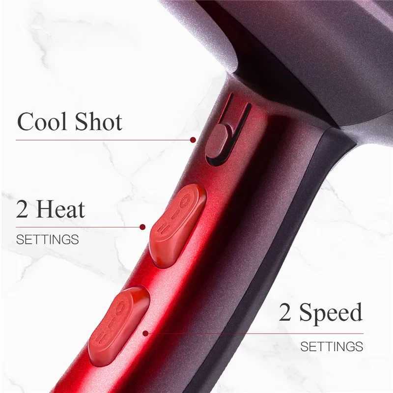 4000W electric hair dryer professional hair dryer household hair dryer hot air quick hair styling tool with two nozzles W250220
