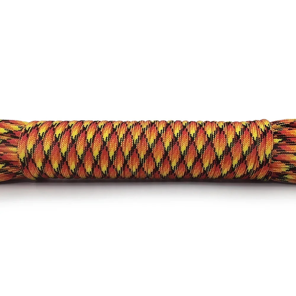 Color Dia 4 MM 31 Meters 9 stand Cores Paracord Parachute Cord Lanyard Tent Rope For Hiking Camping Clothesline DIY Bracelet 250213