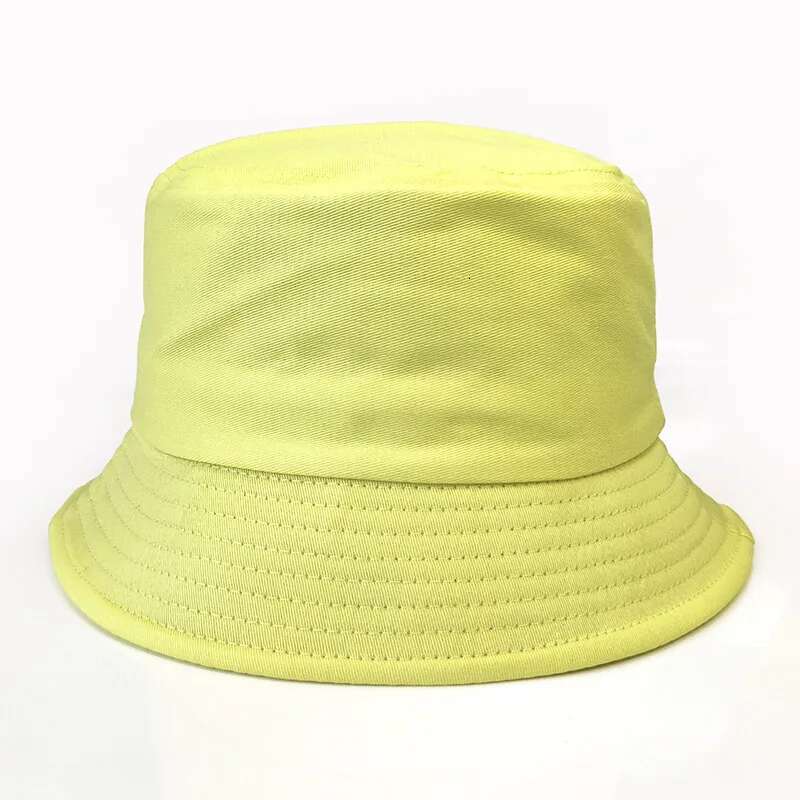 Ddmyshoesvip Children Cotton Bucket Hats Girl Summer Sunscreen Panama Boy Pure Color Sunbonnet Fedoras Outdoor Fisherman Hat Beach Cap
