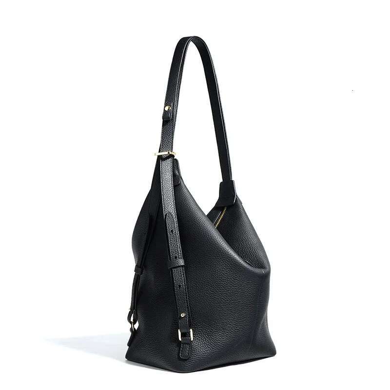 Multi-Function Double Shoulder Bag Female Crossbody Bags Bolsos Mujer 2024 New Fashion Trendy Real Leather Underarm Bucket Tote